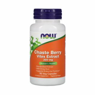 Chaste Berry Vitex Extract (Fertilitate), 300mg, Now Foods, 90 capsule