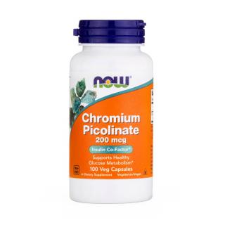 Chromium Picolinate, Crom Picolinat, 200mcg, Now Foods, 100 capsule