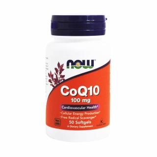 CoQ10 (Coenzima Q10) 100 mg, Now Foods, 50 softgels