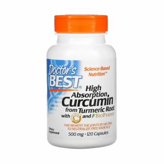 Curcumin 95, Turmeric Extract  Black Pepper, 500 mg, Doctor s Best, 120 capsule