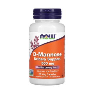 D-Mannose, Urinary Support 500mg, Now Foods, 60 capsule