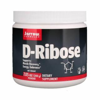 D-Ribose. Powder (Energizant Cardiovascular), Jarrow Formulas, 200g