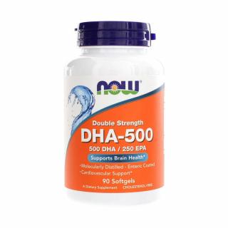 DHA-500 Omega 3, 500 DHA   250 EPA, Now Foods, 90 softgels