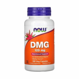 DMG (N-Dimethyl Glycine), 125mg, Now Foods, 100 capsule