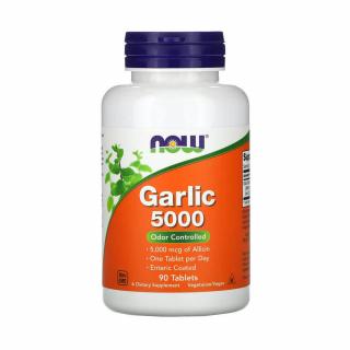 Garlic 5000 (Usturoiul fara Miros), NOW Foods, 90 tablete