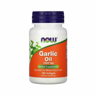 Garlic Oil (Ulei de Usturoi) 1500mg, Now Foods, 100 softgels