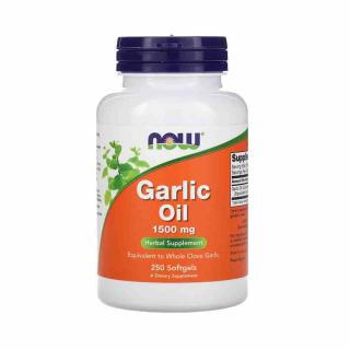 Garlic Oil (Ulei de Usturoi) 1500mg, Now Foods, 250 softgels