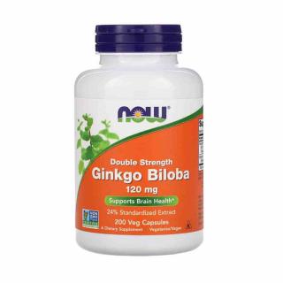 Ginkgo Biloba 120mg, Now Foods, 200 capsule