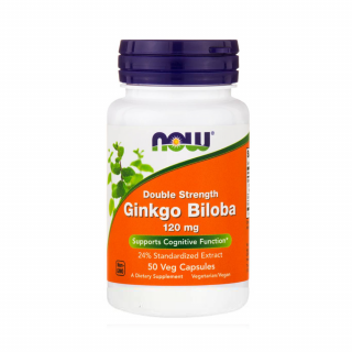 Ginkgo Biloba 120mg, Now Foods, 50 capsule