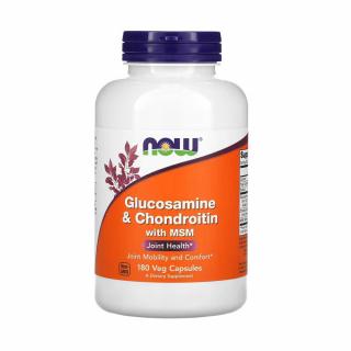 Glucozamina  Condroitina si MSM, (Articulatii) Now Foods, 180 capsule