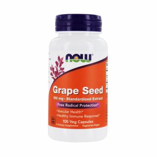 Grape Seed (Extract Seminte Struguri) 100mg, Now Foods, 100 capsule