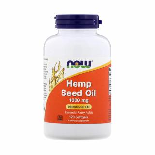 Hemp Seed Oil (Ulei de Canepa), 1000mg, Now Foods, 120 softgels