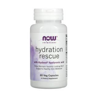 Hydration Rescue with Hyabest Hyaluronic Acid, NOW Foods, 60 capsule