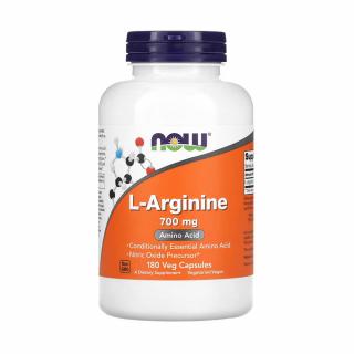 L-Arginine, 700mg, Now Foods, 180 capsule