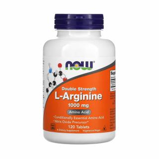 L-Arginine, Double Strength, 1000mg, Now Foods, 120 tablete
