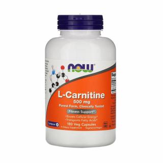 L-Carnitine Carnipure, 500 mg, Now Foods, 180 capsule