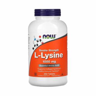 L-Lysine, (Lizina), 1000mg, Now Foods, 250 tablete