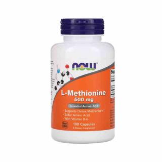 L-Methionine (L-Metionina) 500mg, Now Foods, 100 capsule