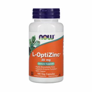 L-OptiZinc, (Biodisponibila) 30 mg, Now Foods, 100 capsule