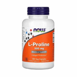 L-Proline, 500mg, Now Foods, 120 capsule