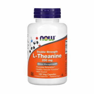 L-Theanine Double Strength cu Inositol, 200mg, Now Foods, 120 capsule