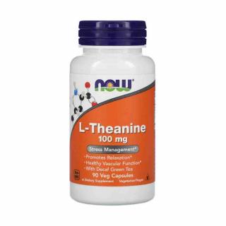 L-Theanine with Decaf Green Tea, 100mg, Now Foods, 90 capsule