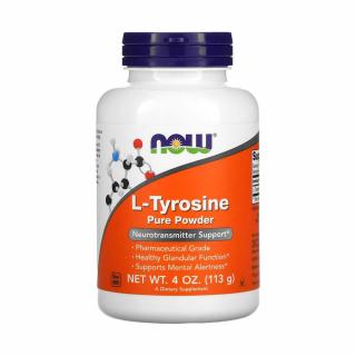 L-Tyrosine Pure Powder, Now Foods, 113g