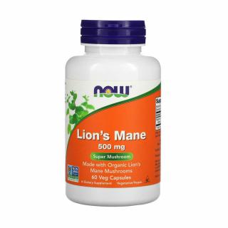 Lion s Mane (Ciuperca Coama Leului), 500 mg, NOW Foods, 60 capsule
