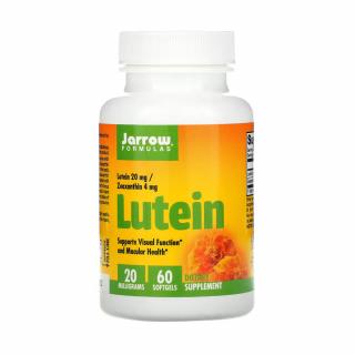 Lutein 20 mg, Zeaxanthin 4 mg, Jarrow Formulas, 60 softgels