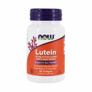 Lutein, Luteina 10mg, Now Foods, 60 softgels