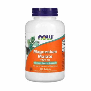 Magnesium Malate, 1000mg, Now Foods, 180 tablete