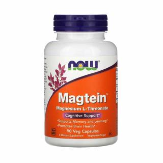 Magtein, Magnesium L-Threonate, Now Foods, 90 capsule