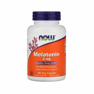 Melatonin (Melatonina) 3 mg, Now Foods, 180 capsule