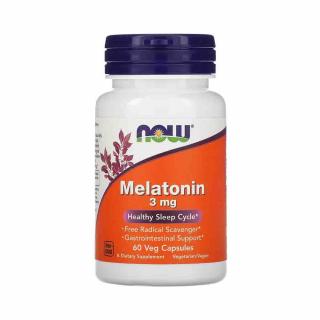 Melatonin (Melatonina) 3 mg, Now Foods, 60 capsule