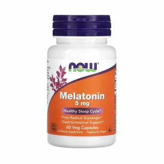 Melatonin (Melatonina) 5 mg, Now Foods, 60 capsule