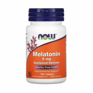 Melatonin Sustained Release, 5 mg, Now Foods, 120 tablete