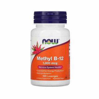 Methyl B-12 (Methylcobalamin) 1000mcg, Now Foods, 100 drajeuri