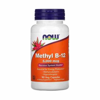 Methyl B-12 (Vitamina B12), 5000mcg, Now Foods, 90 capsule