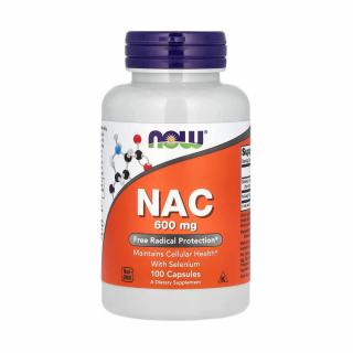 NAC, N-Acetyl Cysteine 600 mg with Selenium, Now Foods,100 capsule