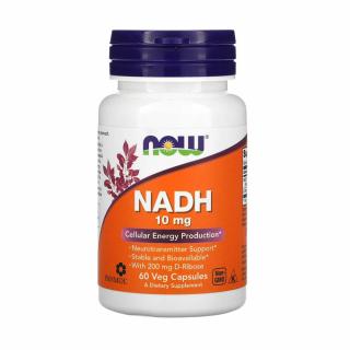 NADH (Coenzima B3), 10 mg, Now Foods, 60 capsule