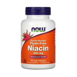 Niacin, Vitamina B3, Flush-Free, 500 mg, Now Foods, 90 capsule