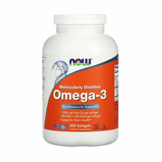 Omega 3 Acizi grasi esentiali, 1000 mg, Now Foods, 500 softgels