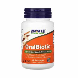 OralBiotic (Streptococcus Salivarius K12), Now Foods, 60 drajeuri