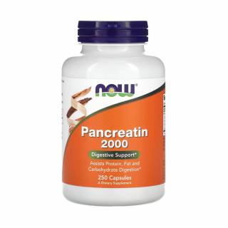 Pancreatin, 10X (Enzime) 2000 mg, Now Foods, 250 capsule