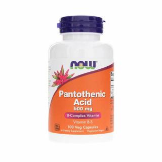 Pantothenic Acid (Vitamina B5), 500mg , Now Foods, 100 capsule