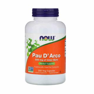 Pau D Arco (Detoxifiant) 500 mg, Now Foods, 250 capsule