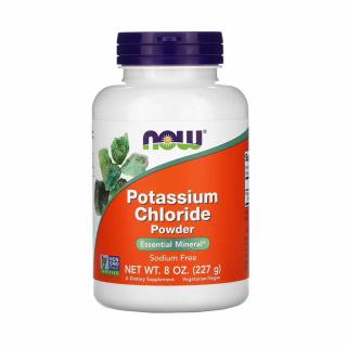 Potassium Chloride Powder (Clorura de Potasiu), Now Foods, 227g