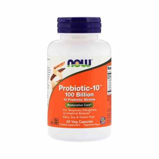 Probiotic-10 (Probiotice), 100 Billion, Now Foods, 60 capsule