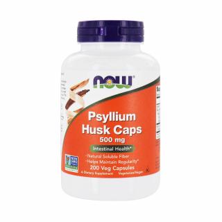 Psyllium Husk Caps, 500 mg, Now Foods, 200 capsule