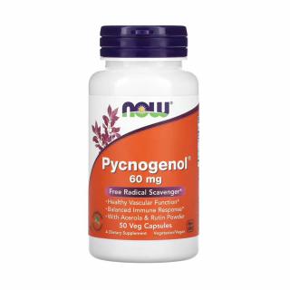 Pycnogenol with Acerola  Rutin Powder, 60mg, Now Foods, 50 capsule